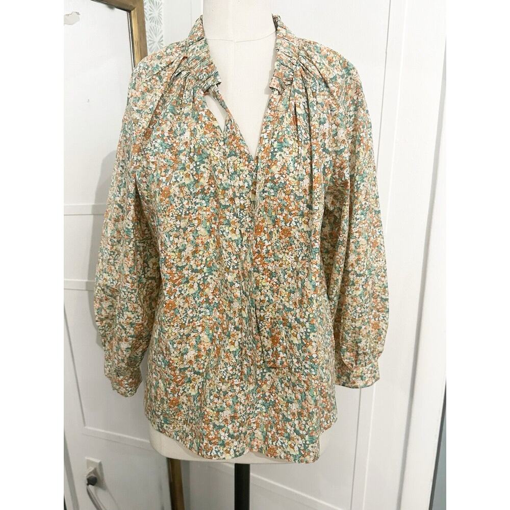 RAILS Amal Floral Blouse Small Long Sleeve Multi Top - Picture 6 of 13